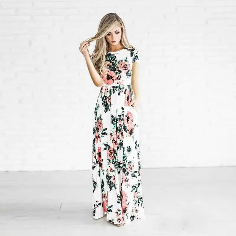 Jenna - Sukienka maxi w kwiaty