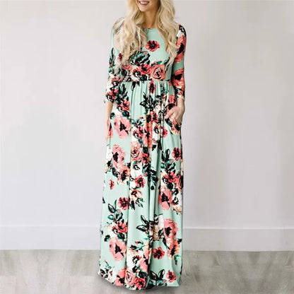 Jenna - Sukienka maxi w kwiaty