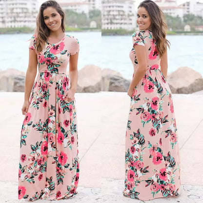 Jenna - Sukienka maxi w kwiaty