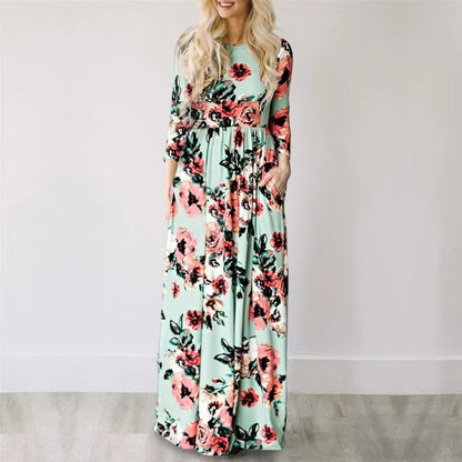 Jenna - Sukienka maxi w kwiaty