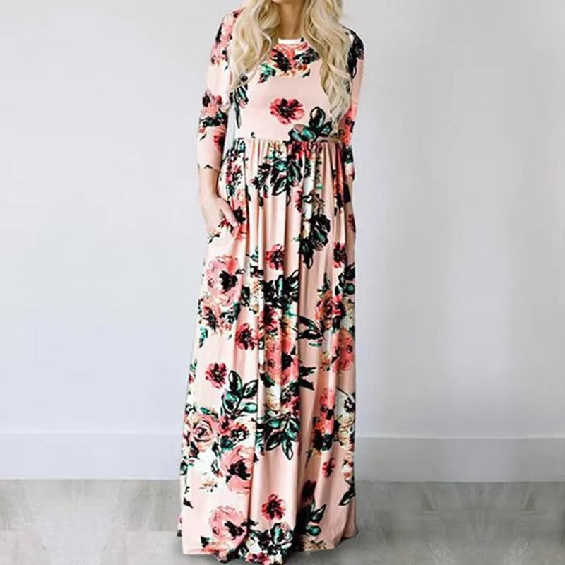 Jenna - Sukienka maxi w kwiaty