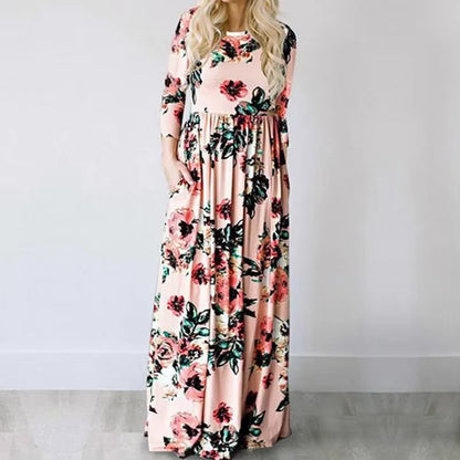 Jenna - Sukienka maxi w kwiaty