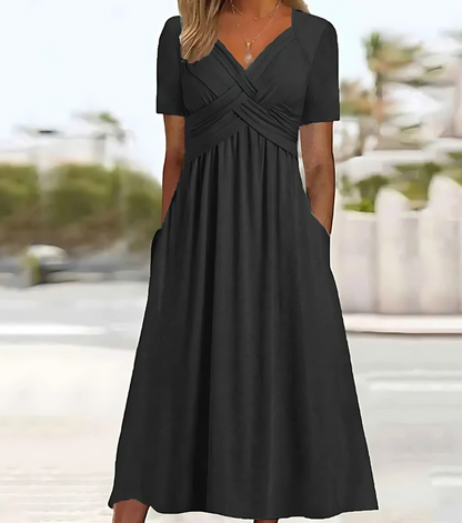 Meline - Kobieca sukienka maxi Flair