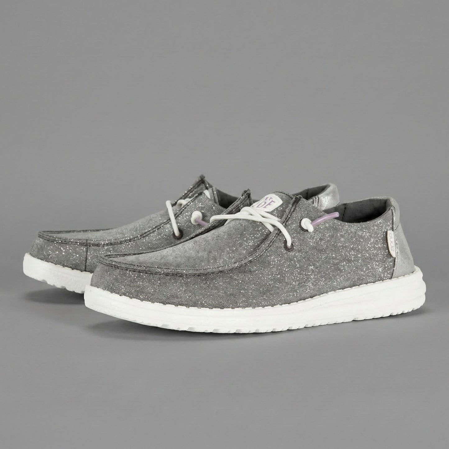 Brokatowe Buty Wsuwane Komfortowe