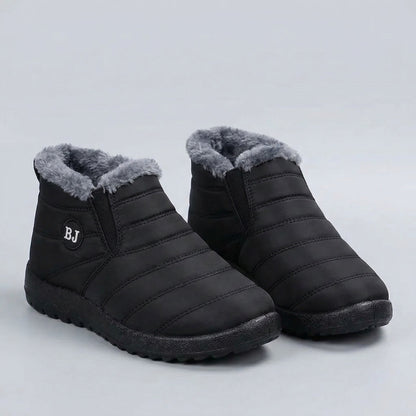 Zimowe skórzane buty damskie z podszewką z owczej skóry