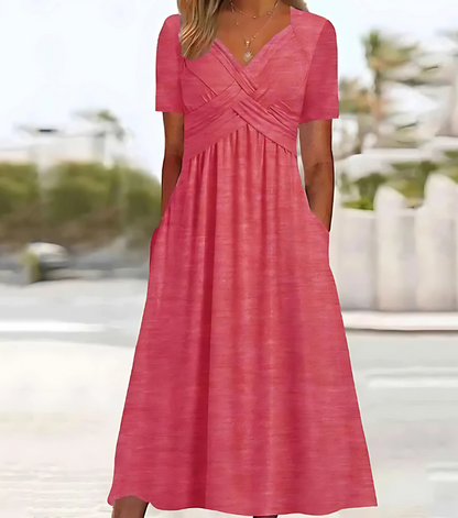 Meline - Kobieca sukienka maxi Flair
