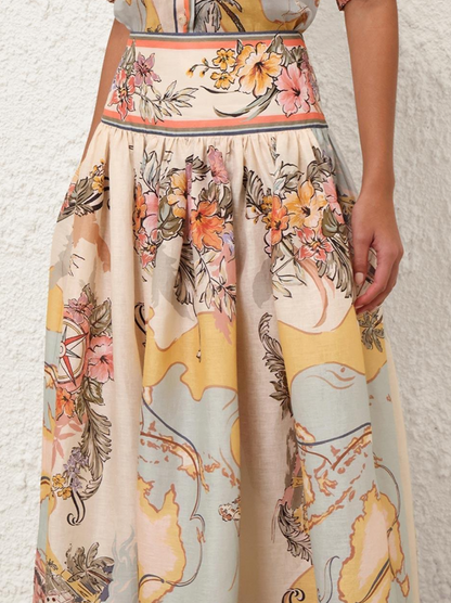 Jess - Spódnica w stylu boho ręcznie robiona