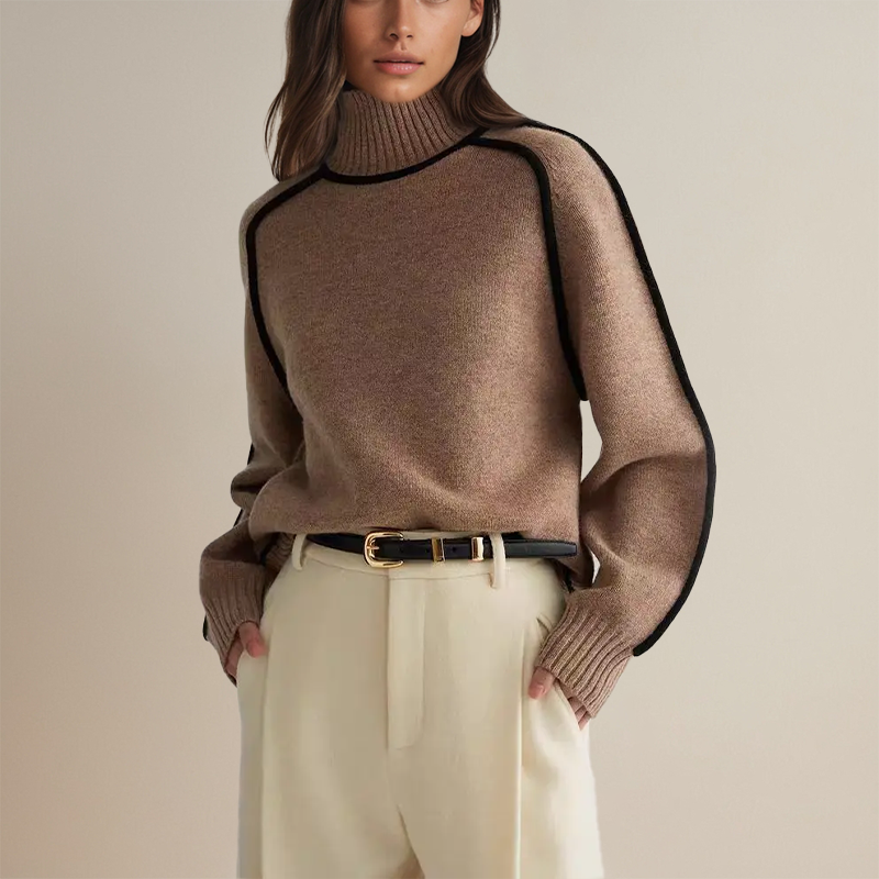 Ragnhild – sweter z wełny kaszmirowej w stylu vintage
