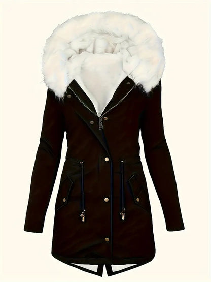 Åshild - Parka z kapturem i wykończeniem Fuzzy Trim