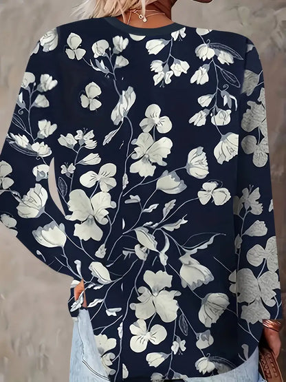 Nelya – Elegancka bluzka w kwiatowy print