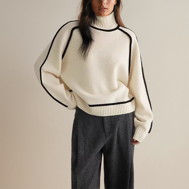 Ragnhild – sweter z wełny kaszmirowej w stylu vintage