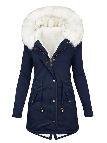 Åshild - Parka z kapturem i wykończeniem Fuzzy Trim