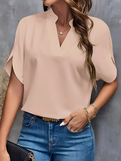 LIEKE - ELEGANCKA BLUZKA Z WYCIĘCIEM PRZY SZYI