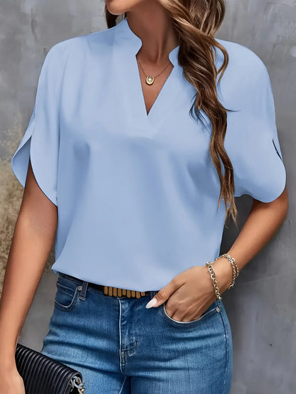 LIEKE - ELEGANCKA BLUZKA Z WYCIĘCIEM PRZY SZYI