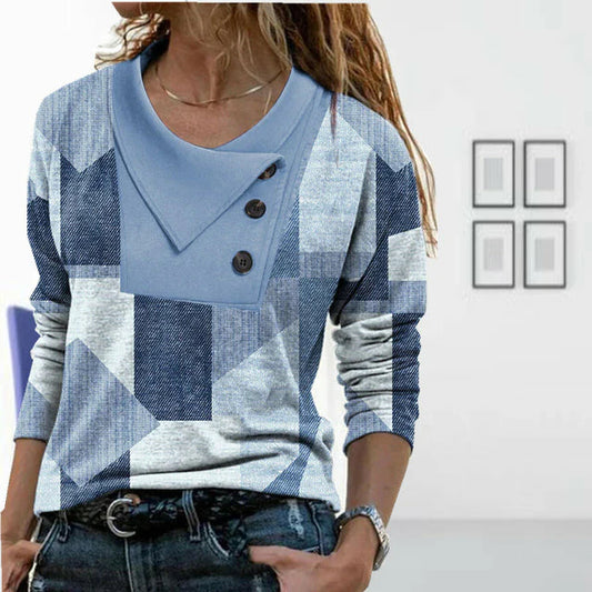 Nour - Bluzka z dekoltem w serek w stylu boho patchwork